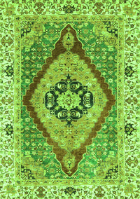 Abstract Green Modern Rug, abs3361grn