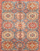 Machine Washable Abstract Brown Sugar Brown Rug, wshabs3362