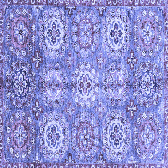 Square Machine Washable Abstract Blue Modern Rug, wshabs3362blu