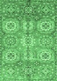 Abstract Emerald Green Modern Rug, abs3362emgrn