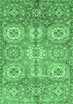 Abstract Emerald Green Modern Rug, abs3362emgrn