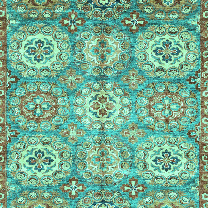 Machine Washable Abstract Turquoise Modern Area Rugs, wshabs3362turq