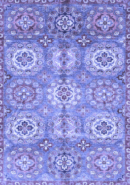 Abstract Blue Modern Rug, abs3362blu