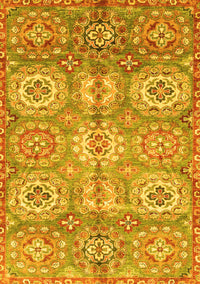 Abstract Yellow Modern Rug, abs3362yw