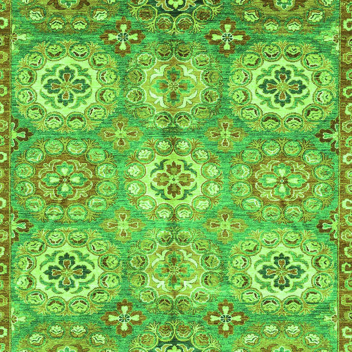 Machine Washable Abstract Green Modern Area Rugs, wshabs3362grn