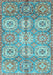 Machine Washable Abstract Light Blue Modern Rug, wshabs3362lblu