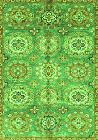 Abstract Green Modern Rug, abs3362grn