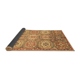 Sideview of Abstract Brown Modern Rug, abs3362brn