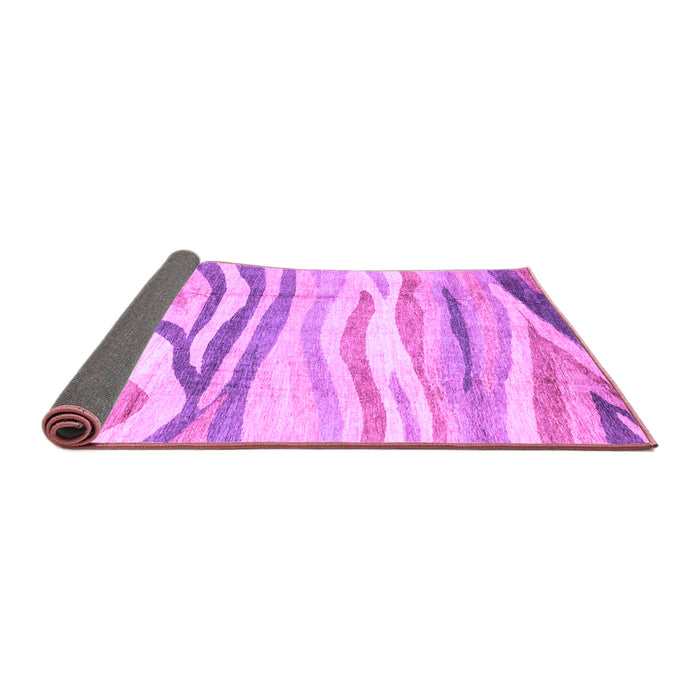 Sideview of Abstract Purple Modern Rug, abs3363pur