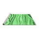 Sideview of Machine Washable Abstract Emerald Green Modern Area Rugs, wshabs3363emgrn