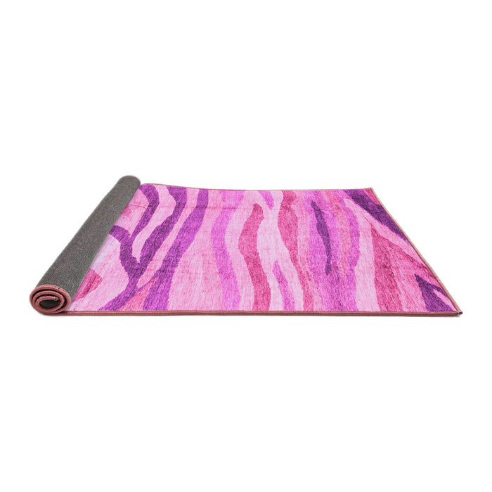 Sideview of Abstract Pink Modern Rug, abs3363pnk