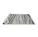 Sideview of Machine Washable Abstract Gray Modern Rug, wshabs3363gry