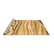 Sideview of Machine Washable Abstract Brown Modern Rug, wshabs3363brn