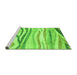 Sideview of Machine Washable Abstract Green Modern Area Rugs, wshabs3363grn