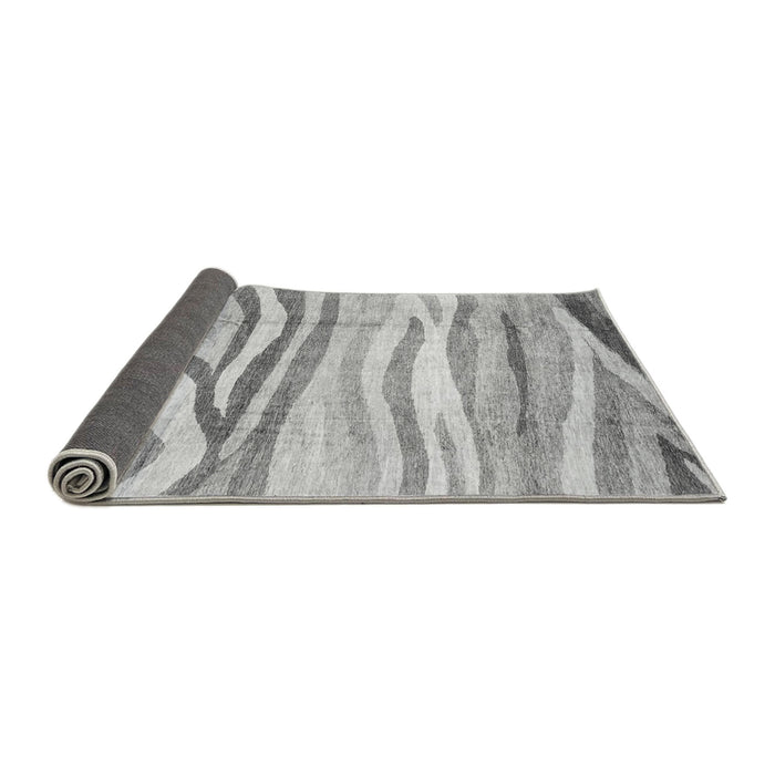 Sideview of Abstract Gray Modern Rug, abs3363gry