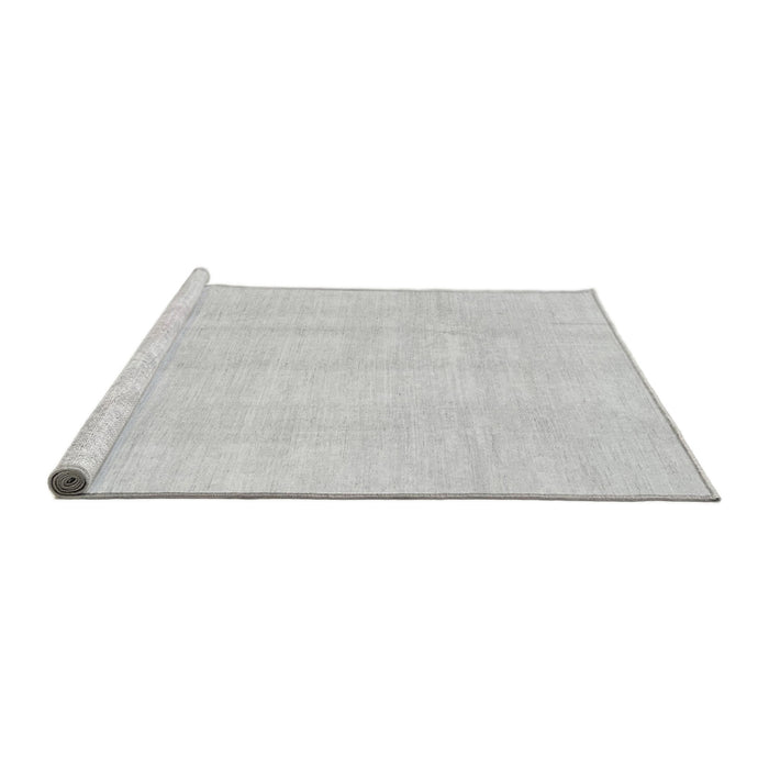 Sideview of Machine Washable Solid Gray Modern Rug, wshabs3364gry