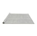 Sideview of Machine Washable Solid Gray Modern Rug, wshabs3364gry