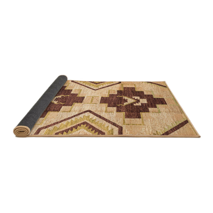 Sideview of Abstract Red Southwestern Rug, abs3365