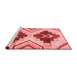 Country Red Washable Rugs