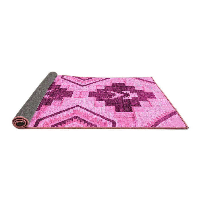 Sideview of Southwestern Pink Country Rug, abs3365pnk
