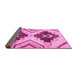 Sideview of Southwestern Pink Country Rug, abs3365pnk