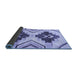 Sideview of Southwestern Blue Country Rug, abs3365blu