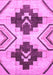 Machine Washable Southwestern Purple Country Area Rugs, wshabs3365pur