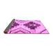 Sideview of Southwestern Purple Country Rug, abs3365pur