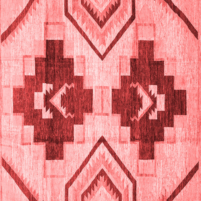 Machine Washable Southwestern Red Country Rug, wshabs3365red