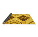 Sideview of Southwestern Yellow Country Rug, abs3365yw