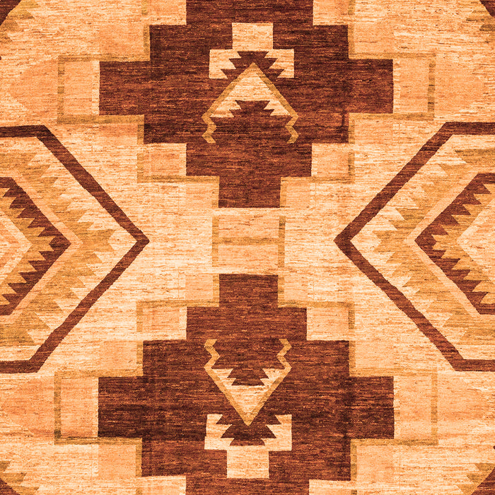 Southwestern Orange Country Rug, abs3365org