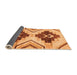 Sideview of Southwestern Orange Country Rug, abs3365org