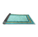 Sideview of Abstract Light Blue Modern Rug, abs3366lblu