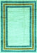 Abstract Turquoise Modern Rug, abs3366turq