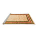 Sideview of Machine Washable Abstract Orange Modern Area Rugs, wshabs3366org