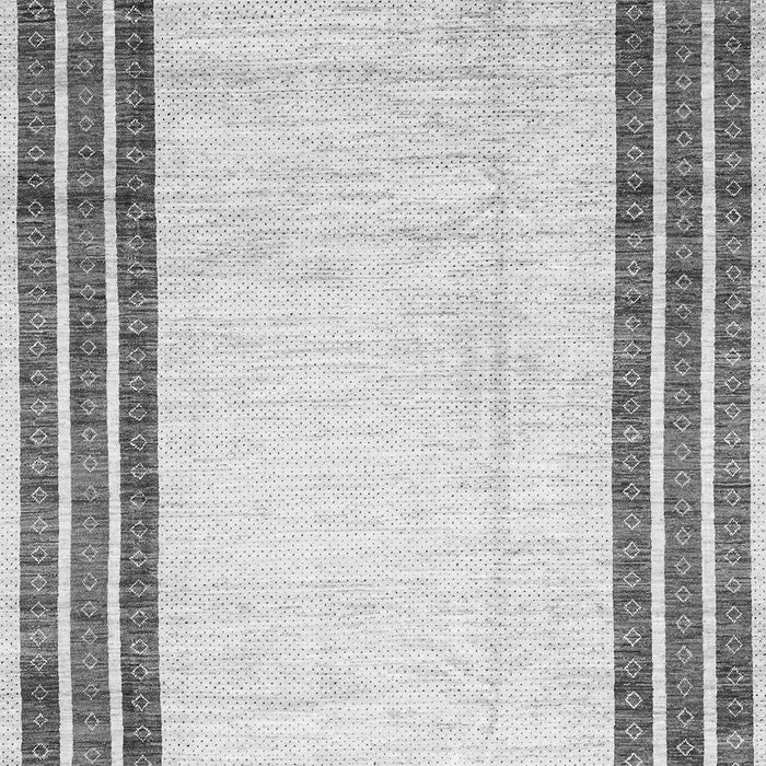 Machine Washable Abstract Gray Modern Rug, wshabs3366gry