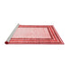 Modern Red Washable Rugs