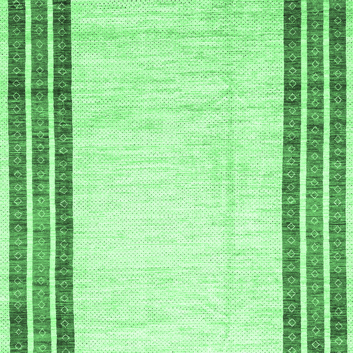 Machine Washable Abstract Emerald Green Modern Area Rugs, wshabs3366emgrn