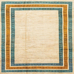 Square Machine Washable Abstract Khaki Gold Rug, wshabs3366