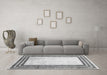 Machine Washable Abstract Gray Modern Rug in a Living Room,, wshabs3366gry