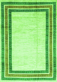 Abstract Green Modern Rug, abs3366grn