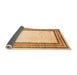 Sideview of Abstract Orange Modern Rug, abs3366org