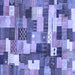 Square Checkered Blue Modern Rug, abs3367blu