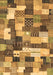 Checkered Brown Modern Rug, abs3367brn