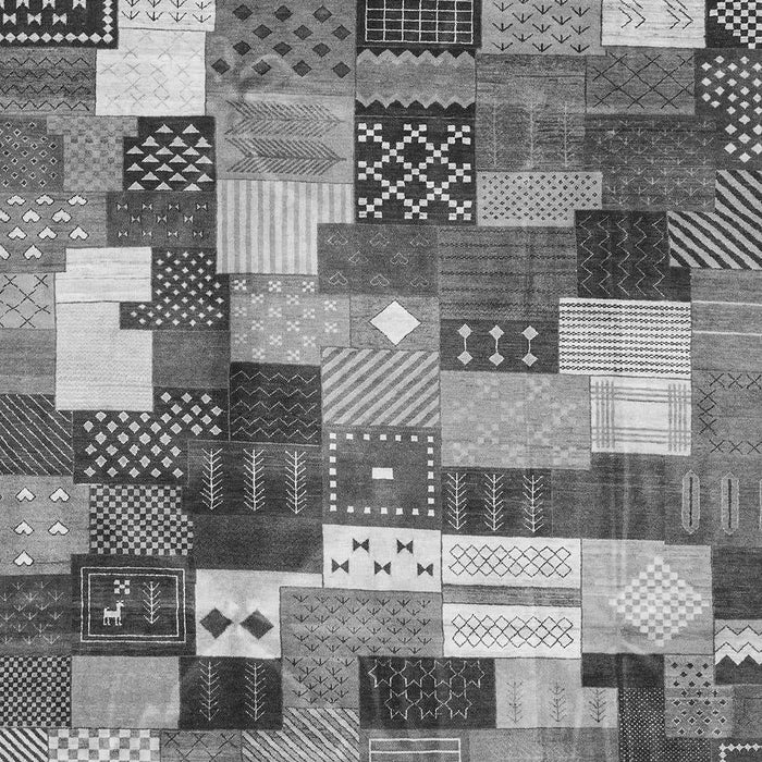 Checkered Gray Modern Rug, abs3367gry