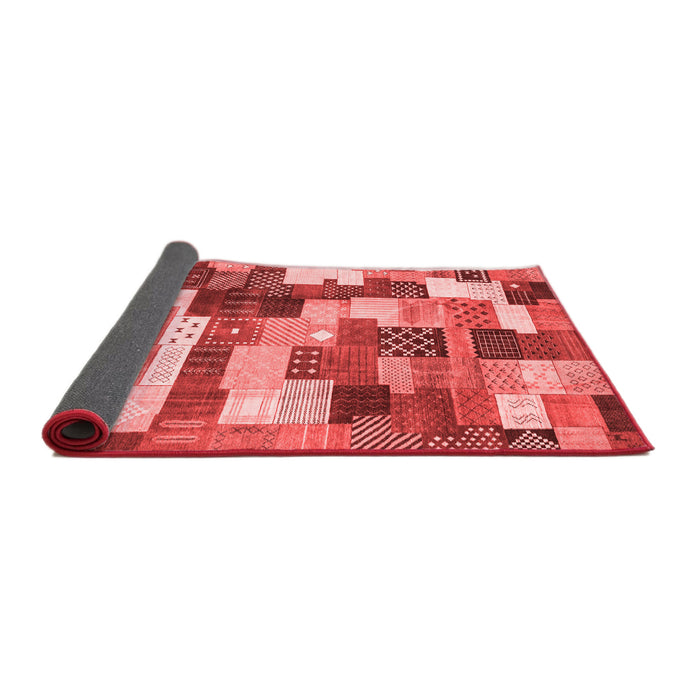 Checkered Red Modern Area Rugs