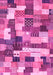 Checkered Pink Modern Rug, abs3367pnk