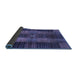 Sideview of Checkered Blue Modern Rug, abs3368blu