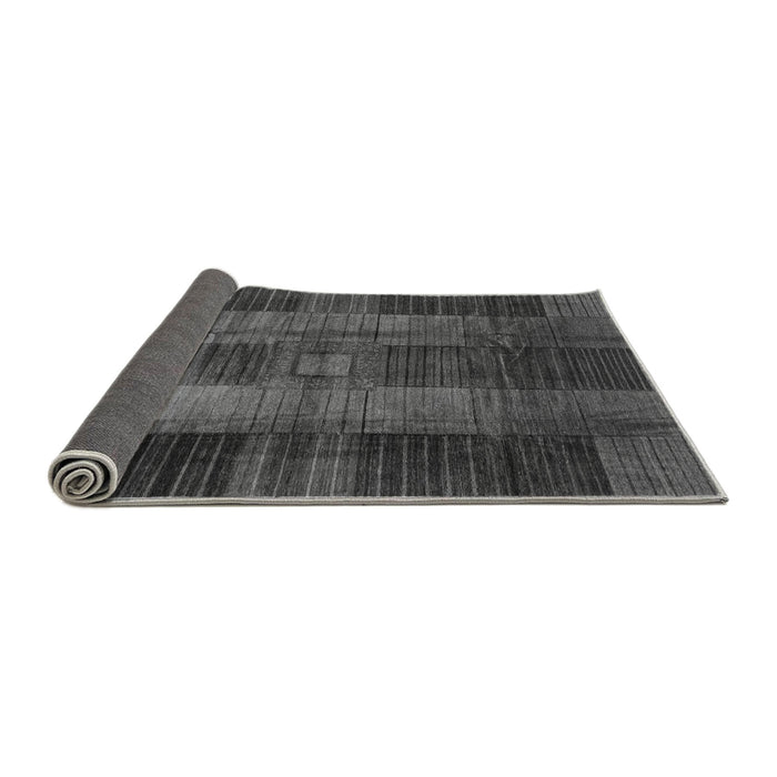 Sideview of Checkered Gray Modern Rug, abs3368gry