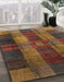 Machine Washable Abstract Red Brown Rug in a Family Room, wshabs3368